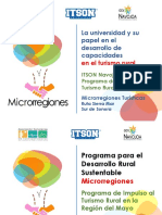 Microrregiones PITR Foro Turismo Rural