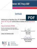 Certificado Dltec Nat, Pat e BGP