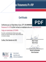 Certificado Dltec Roteamento Ip e Rip