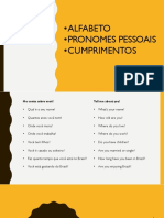 Alfabeto - Pronomes Pessoais - Cumprimentos: Aula1