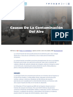 Causas de La Contaminacion Del Aire