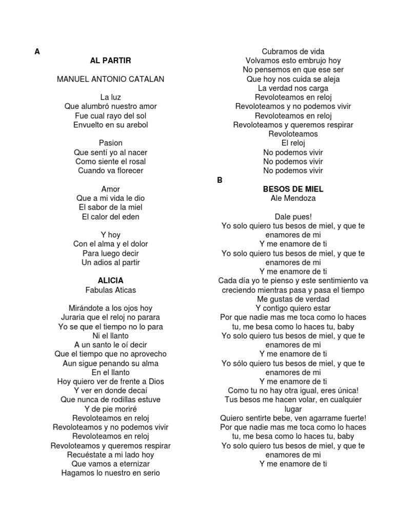 Letras de Canciones Guatemaltecas | PDF
