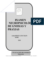 Examen Neuropsicológico de Gnosias Y Praxias: Autor: Jorge Luis Chapi Mori 2010