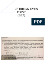 Analisis Break Even Point