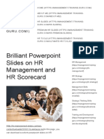 Brilliant Powerpoint Slides On HR Management and HR Scorecard - HR Training Guru