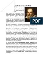 Biografía de Galileo Galilei