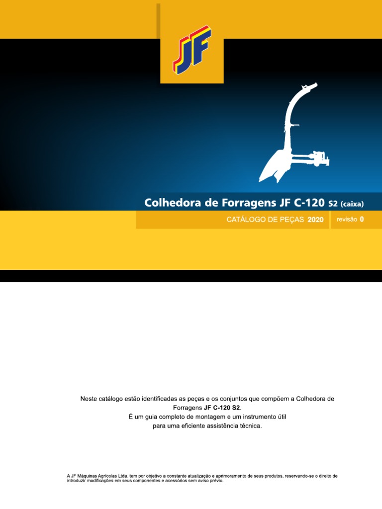 Catalogo de Pecas JF c120 s2 Caixa 2020 Rev 0 | PDF | Parafuso | Bens  manufaturados