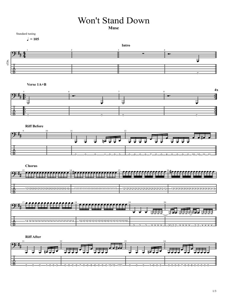 wont-stand-down-gp-gp-bass-pdf-songs-musical-forms