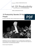 10 Productivity Secrets of Highly-Effective People by Damon Zahariades - 10!6!2022
