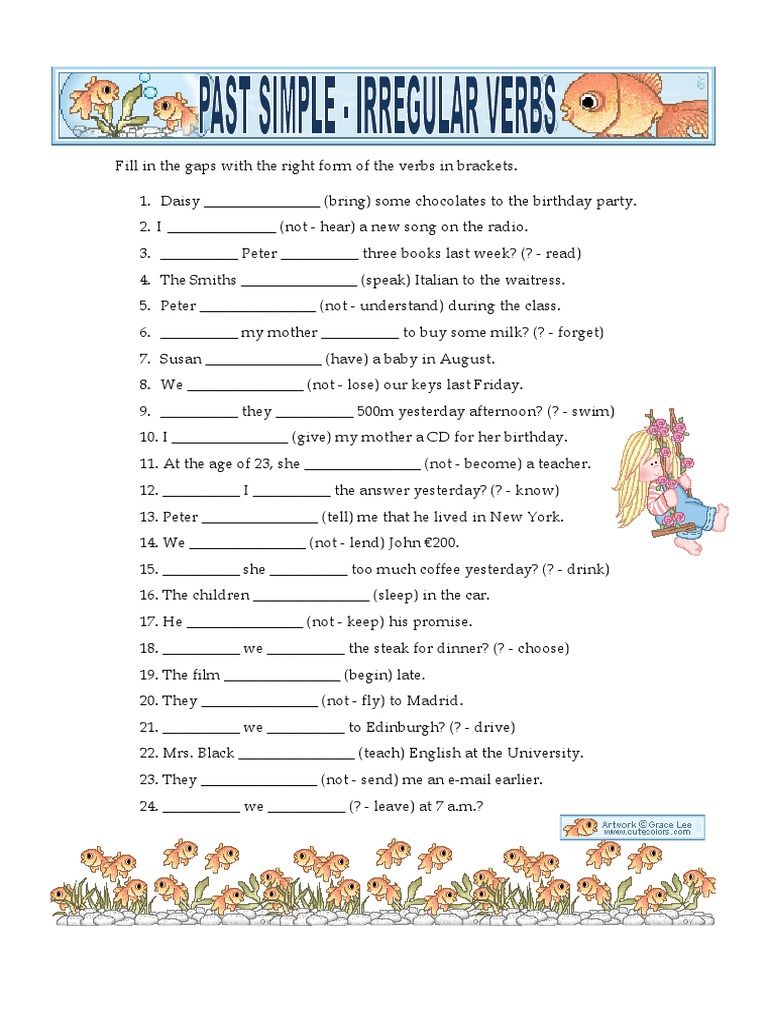 Past Simple Irregular Verbs | PDF