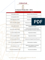 Fechas Importantes Del Periodo 2022B