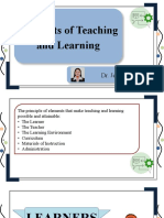 LESSON 2 Elements of Teaching and Learning