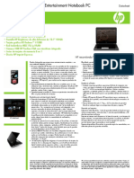 HP Pavilion Dv2-1010la Entertainment Notebook PC: Datasheet