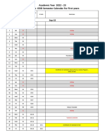 Academic Calender AY 2022 23 First Year Oddsem