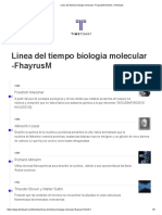 Linea Del Tiempo Biologia Molecular - FhayrusM Timeline - Timetoast