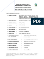 Informe de Compatibilidad - Carumbraya