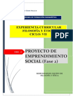 Proyecto Emprendimiento Social Fase 2