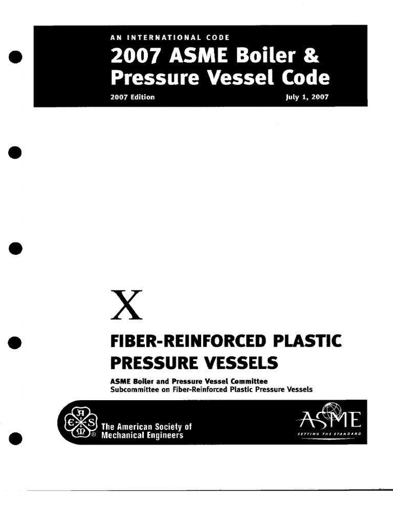 ASME Section X: Pressure Vessel Codes | PDF | Materials | Building ...