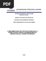 2 - Portfólio A implementação de Políticas Públicas e a interlocução com as contribuições do Serviço Social a esses processos