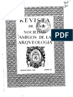 Revista de La Sociedad Amigos de La Arqueología Tomo VI 1932