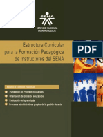 Estructura Curricular Formacion Pedagogica Instructores