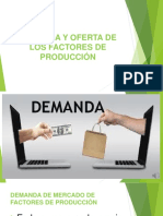 Demanda y Oferta de Los Factores de Producción