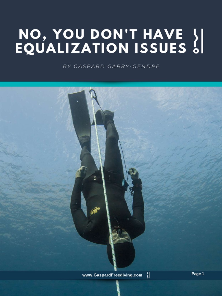 No You Dont Have Equalization IssuesGaspardGARRYGENDRE PDF Scuba