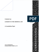 No.139 Criminal Law Consent in The Criminal Law A Consultation Paper