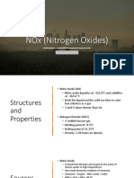 Presentation On Nitrogen Oxides