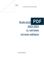 Plan Académico de El Sistema Mérida