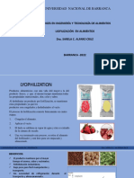 Liofilización alimentos proceso conservación nutrientes