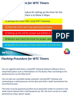 Flashing Procedure For WTC Weld Timers