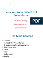 How To Give A Successful Presentation 28-11-2014