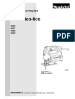 Manual Serra Tico Tico 450w Com Lamina 4327 Makita 127v