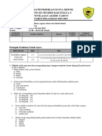 Soal Pat Pai Kelas 5 BJ 3 2022