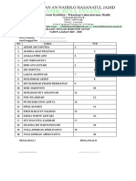 Daftar Hadir Siswa Uts 1