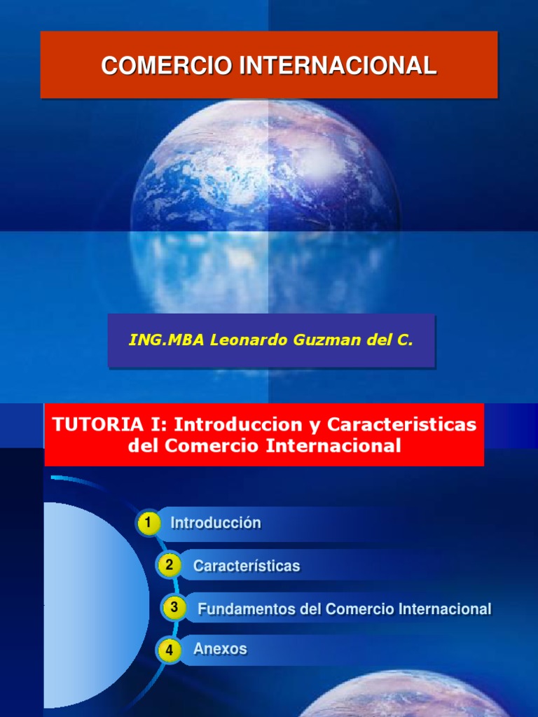 Características del Comercio Internacional | PDF | Moneda | Balance de ...