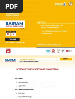 1.1 Introduction To Software Engineering