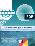Secondary Documents