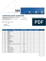 Factura COMIPASA Ships Chandlers