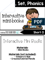 Short Vowel CVCShort OInteractive Mini Books First Grade Phonics FREEBIE