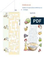 Origen de Los Alimentos para Segundo Grado de Primaria