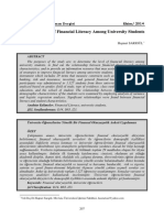 A Survey of Financial Literacy Among University Students