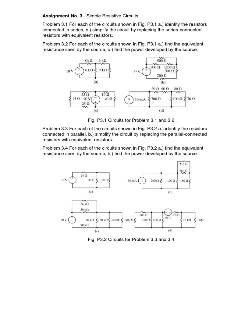Activity 3 Simple Resistive Circuits Pdf
