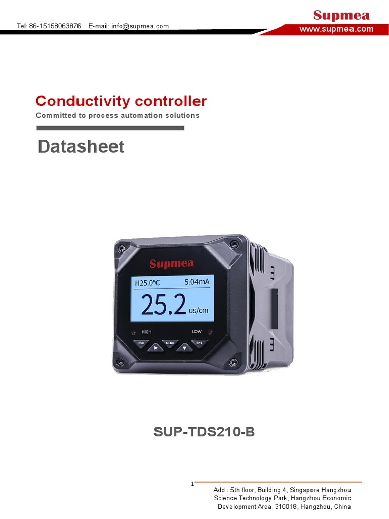 Datasheet Tds210 B Pdf Physical Sciences Chemistry