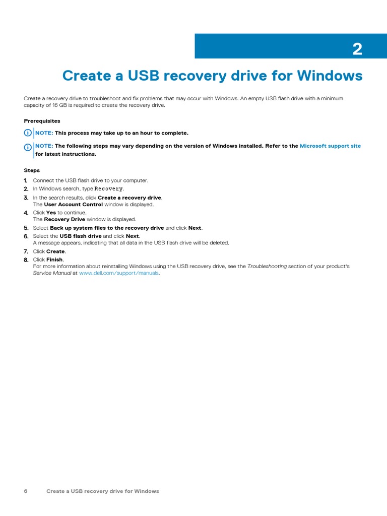 Create Windows 10 Recovery USB Drive | PDF | Games & Activities | Art