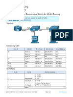 Lab 4.2.8 - Configure Router-on-a-Stick Inter-VLAN Routing