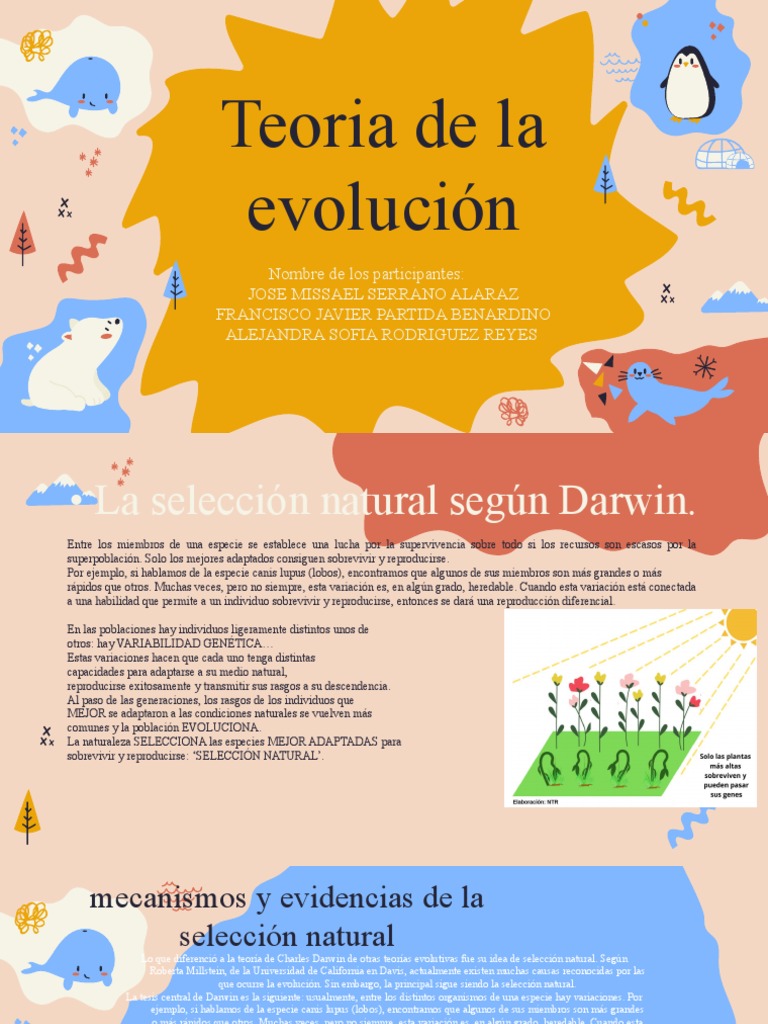 Teoria de La Evolucion | PDF | Evolución | Seleccion natural