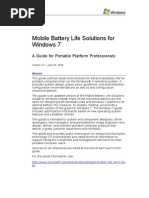 Download Mobile Battery Life Solutions for Windows 7 by Kate Guerrero SN60365976 doc pdf