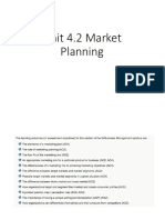 4.2 Market Planning NOTES